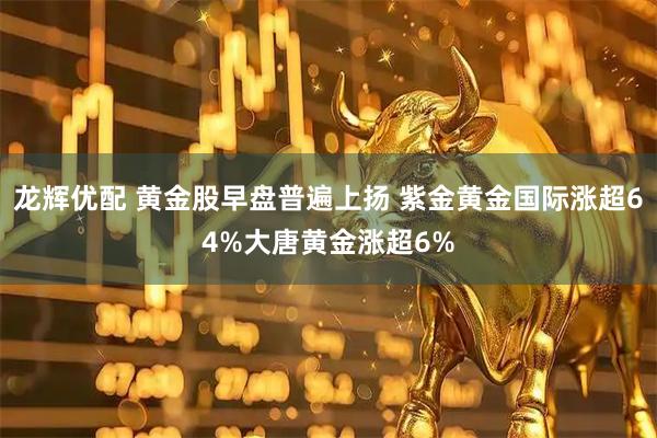 龙辉优配 黄金股早盘普遍上扬 紫金黄金国际涨超64%大唐黄金涨超6%